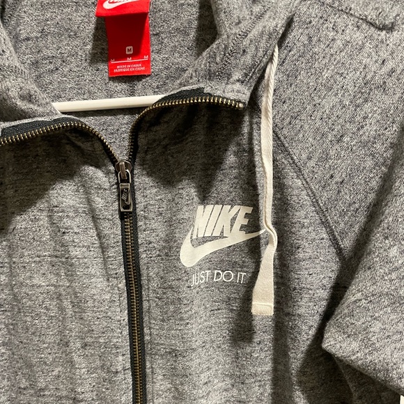 Nike Grey Zip Up Hoodie - Picture 4 of 6